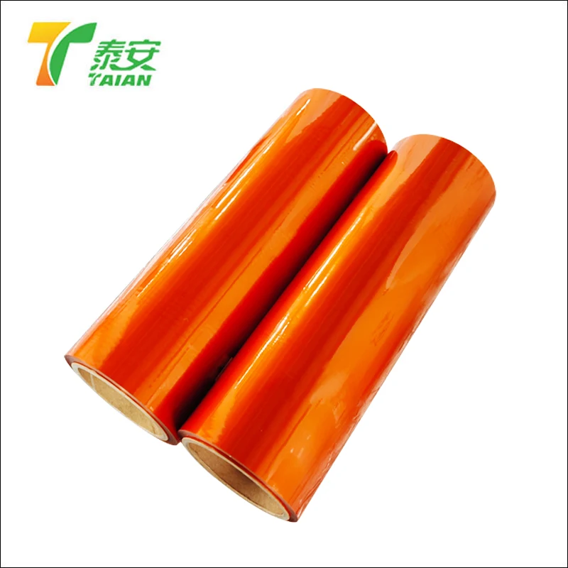 Pet Transparent Orange Laminking Lamines